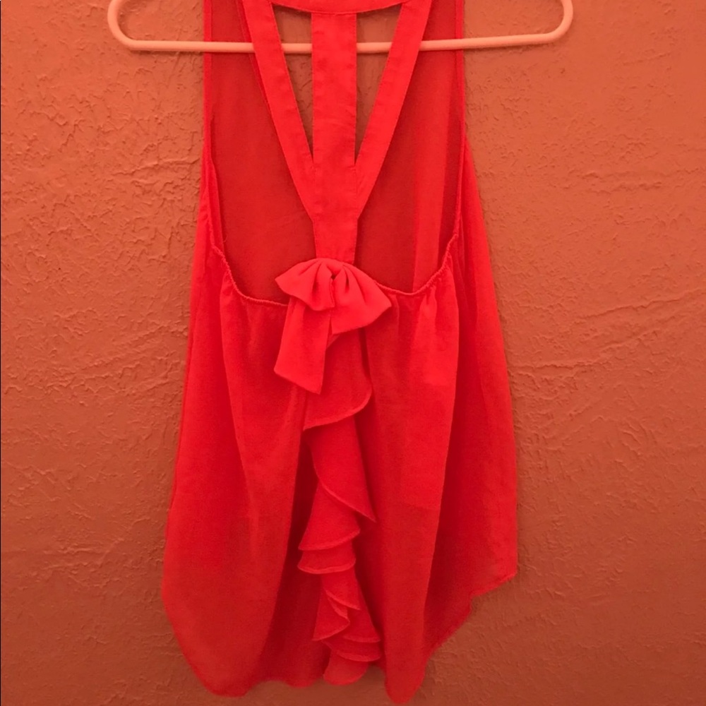 Orange Ruffle Top - Picture 3 of 3